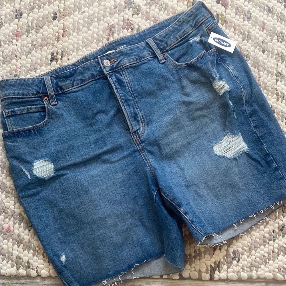 Old Navy-Sky Hi Distressed Shorts-20